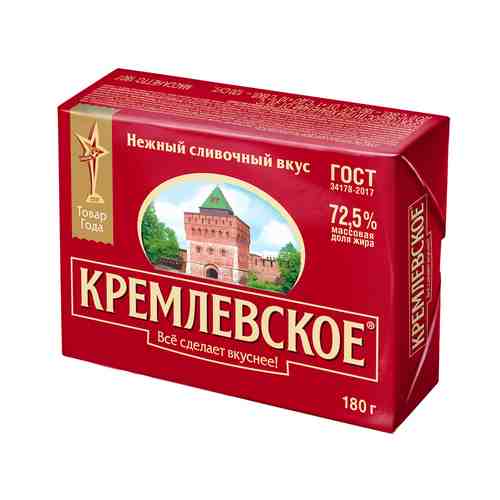 Спред Растительно-Сливочный Кремлевское 72,5% 180г арт. 1701765