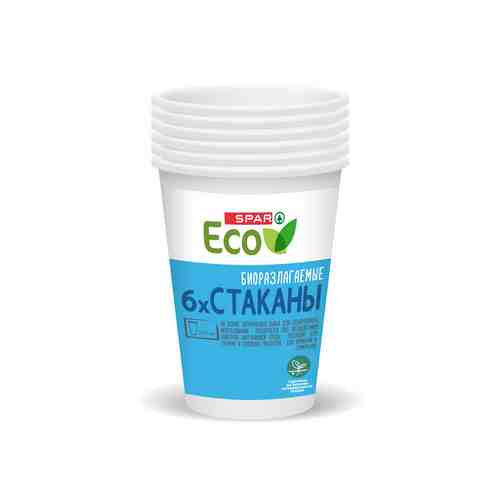 Стаканы SPAR Eco 240мл 6шт арт. 101094501