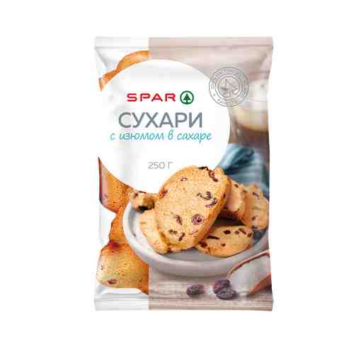 Сухари SPAR с Изюмом в Сахаре 250г арт. 100734271