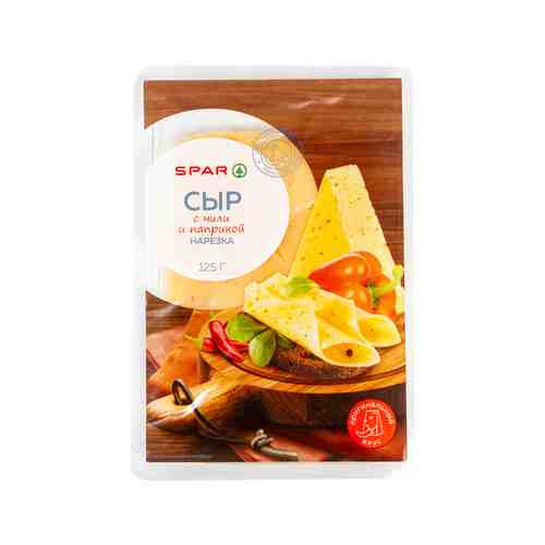 Сыр SPAR с Чили и Паприкой 50% 125г арт. 101185121