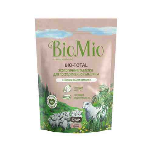 Таблетки для Посудомоечной Машины Bio Mio Bio-Total с Маслом Эвкалипта 12шт арт. 101010312