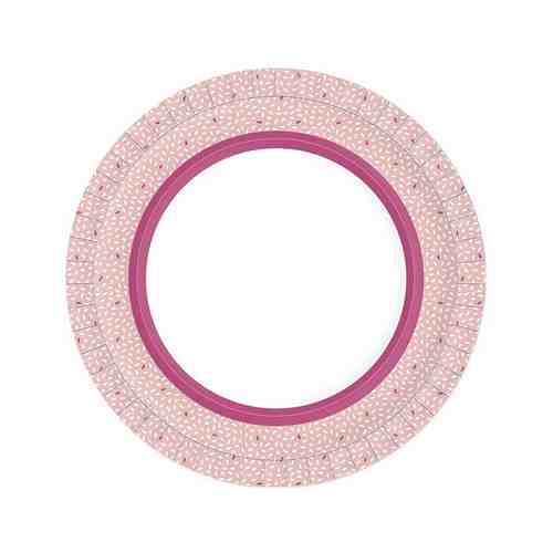 Тарелки Duni Rice Pink Бумажные с Ламинацией 22см арт. 101018306