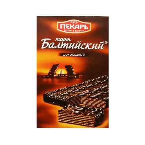 Торт Пекарь Балтийский Вафельный Шоколадный 320г арт. 101045427