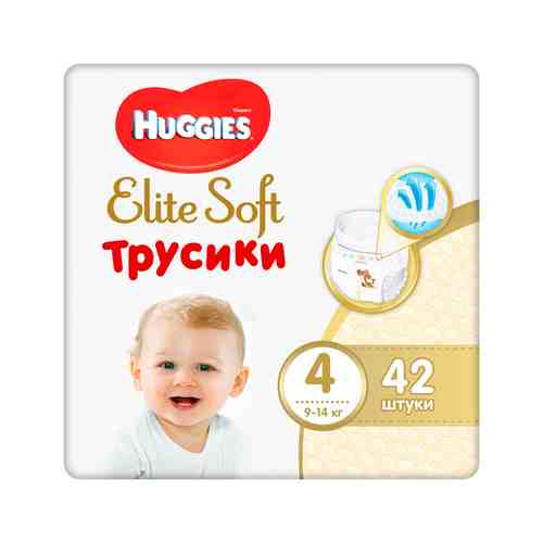 Трусики-Подгузники Huggies Elite Soft №4 9-14кг 42шт арт. 100640208