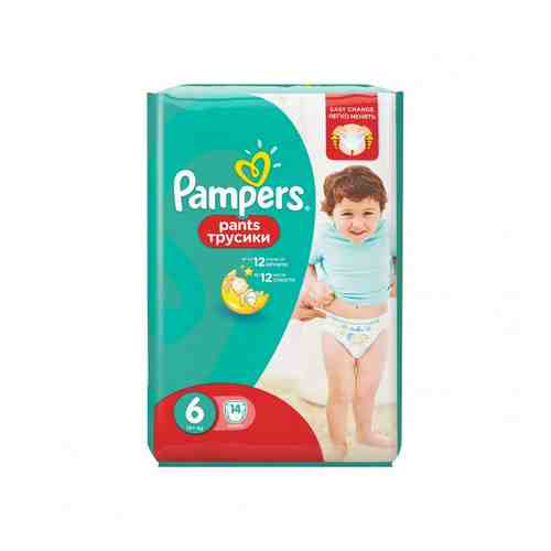 Трусики-Подгузники Pampers Pants №6 От 15кг 14шт арт. 100640494