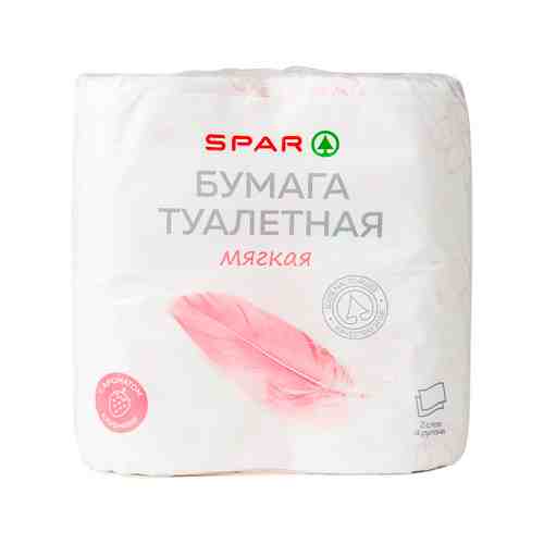 Туaлетная Бумага SPAR Клубника 2 Слоя 4шт арт. 100670204