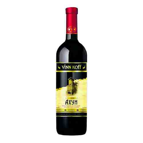 Вино Ахун Красное Полусладкое 10-12% 0,7л арт. 100183289