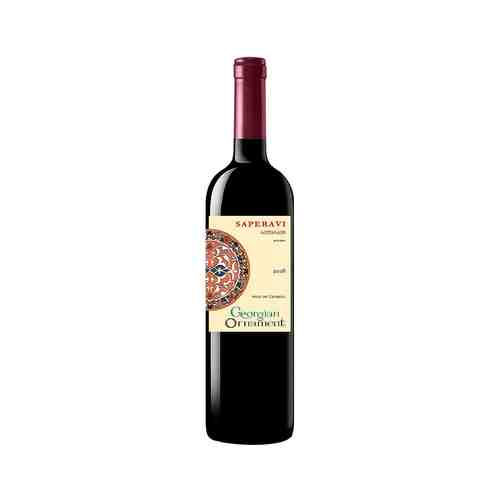 Вино Грузинский Орнамент Саперави Красное Сухое 13% 0,75л арт. 100738045