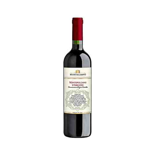Вино Монтекампо Монтепульчано Д`Абруццо Красное Сухое 13% 0,75л арт. 100682387