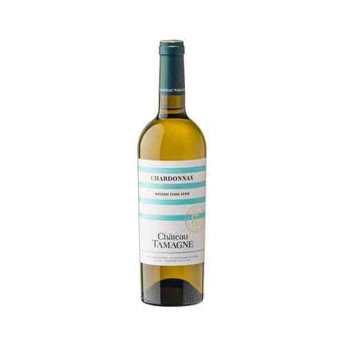 Вино Шато Тамань Шардоне Белое Сухое 10-12% 0,75л арт. 100108220