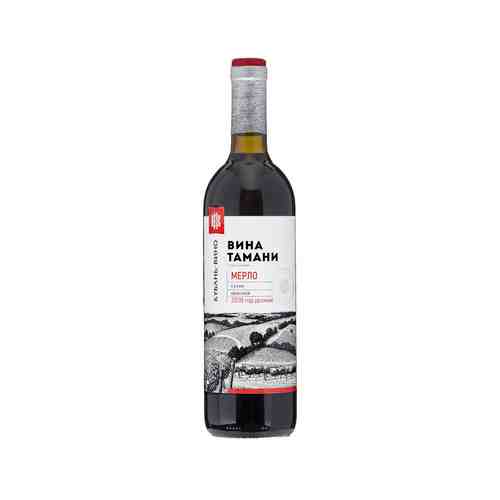Вино Вина Тамани Мерло Красное Полусладкое 10-12% 0,7л арт. 100456700
