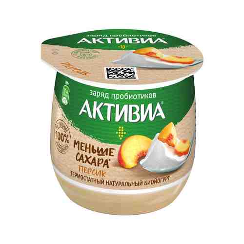 Йогурт Активиа Термостатная Персик 1,7% 160г арт. 101194941