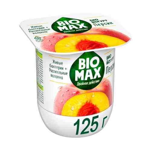 Йогурт Bio-Мax Персик 2,2% 125г арт. 100792359