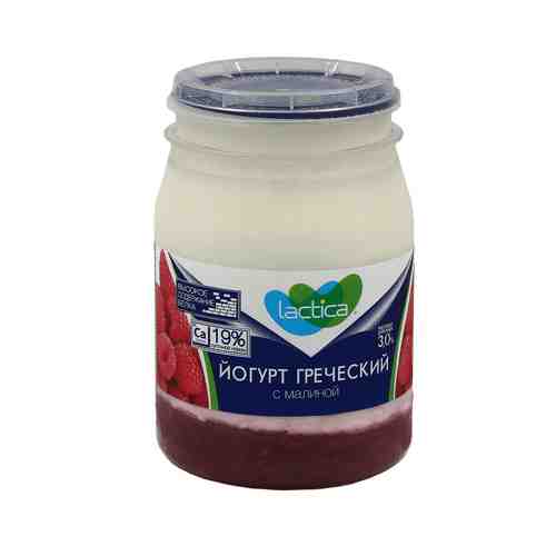 Йогурт Греческий Двухслойный Малина 3% 190г арт. 101081583