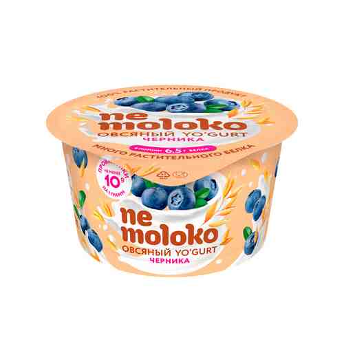 Йогурт Овсяный Nemoloko с Черникой 130г арт. 101125187