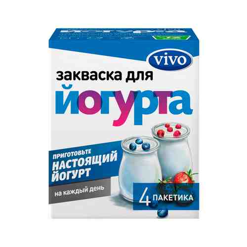 Закваска Vivo Йогурт 4*0,5г арт. 100813471