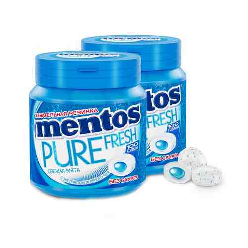 Жевательная Резинка Mentos Pure Fresh Мята 100г арт. 155308