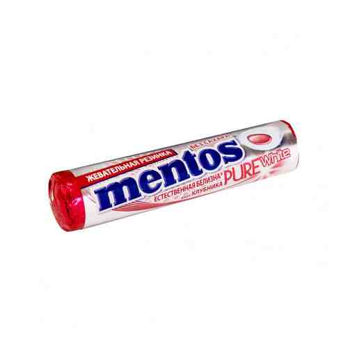 Жевательная Резинка Mentos Pure White Клубника 16г арт. 100721104