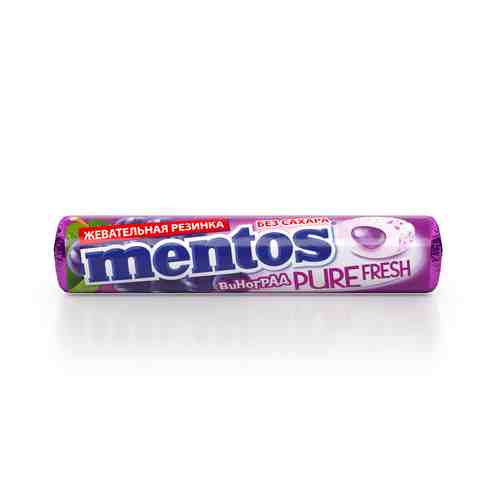 Жевательная Резинка Mentos Виноград 15,5г арт. 101052897