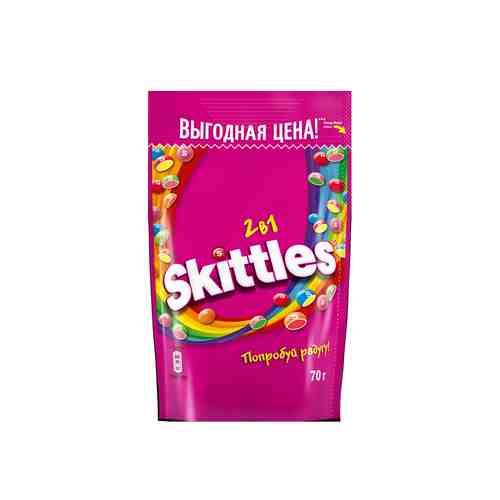 Жевательные Конфеты Skittles 2 в 1 70г арт. 101098326