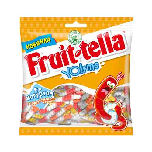 Жевательный Мармелад Fruit-Tella Йогуртовые Червячки 138г арт. 101052993