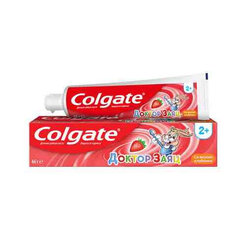 Зубная Паста Colgate Доктор Заяц Детская Клубника 50мл арт. 161832